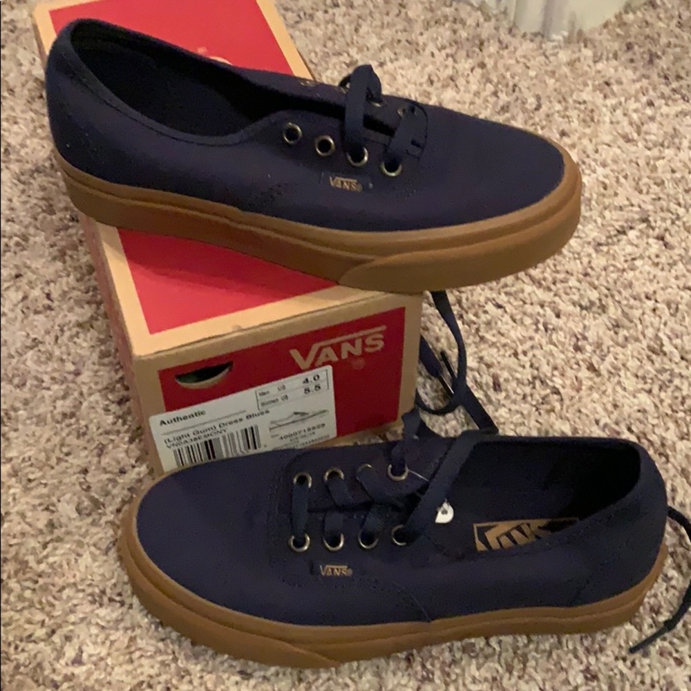 Authentic Vans in Dress Blue